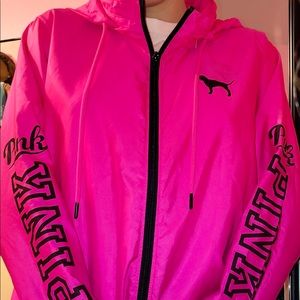 VS PINK windbreaker zip up